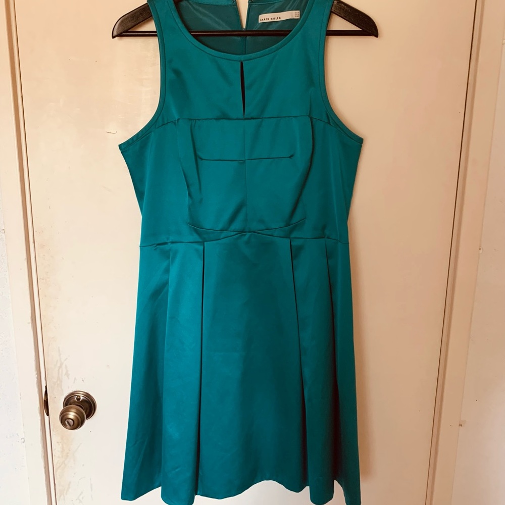 Karen Millen Dress Size 10, Green/Teal